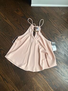 free press Blush Pink Halter tank top